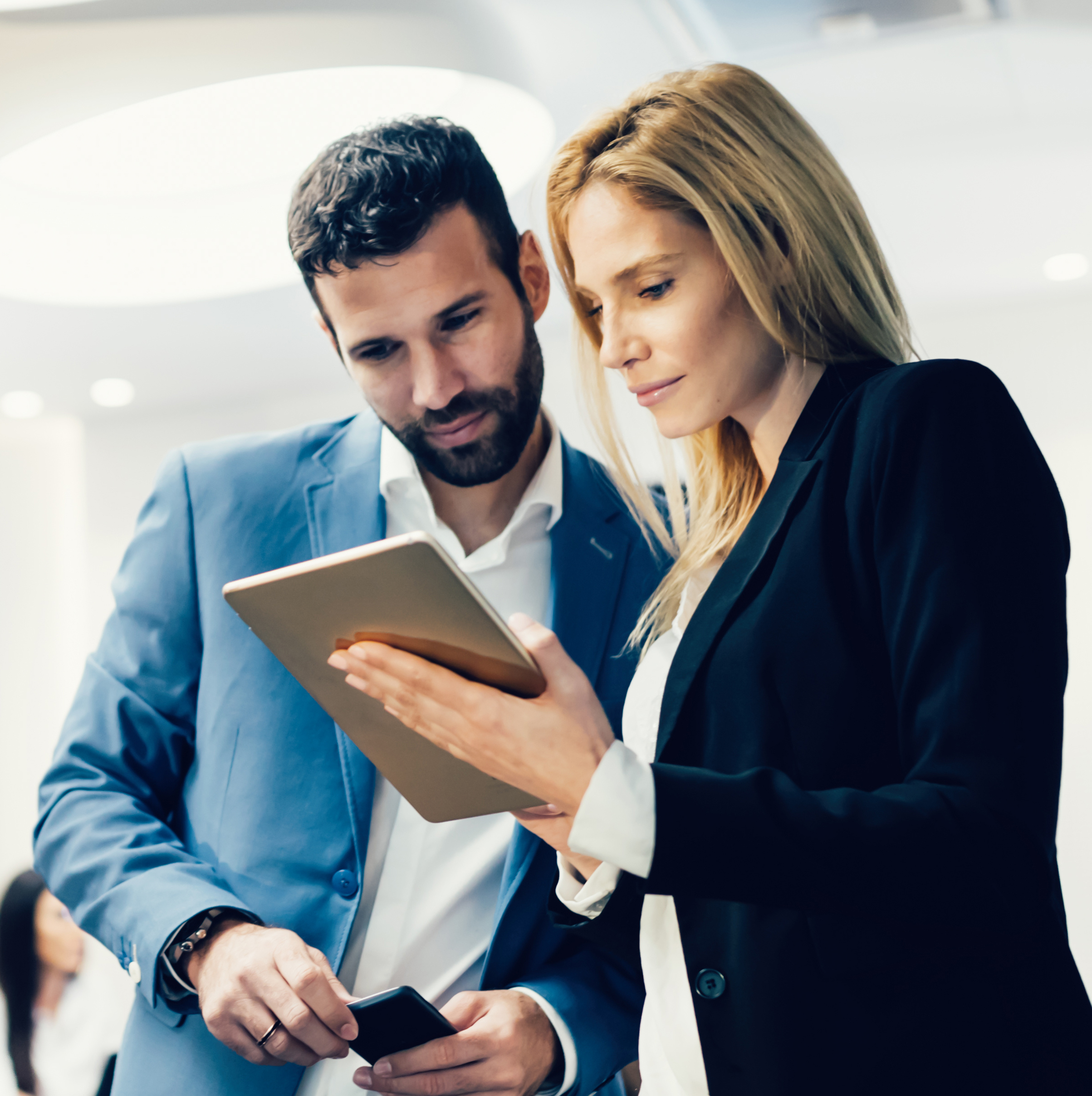 Business colleagues having meeting