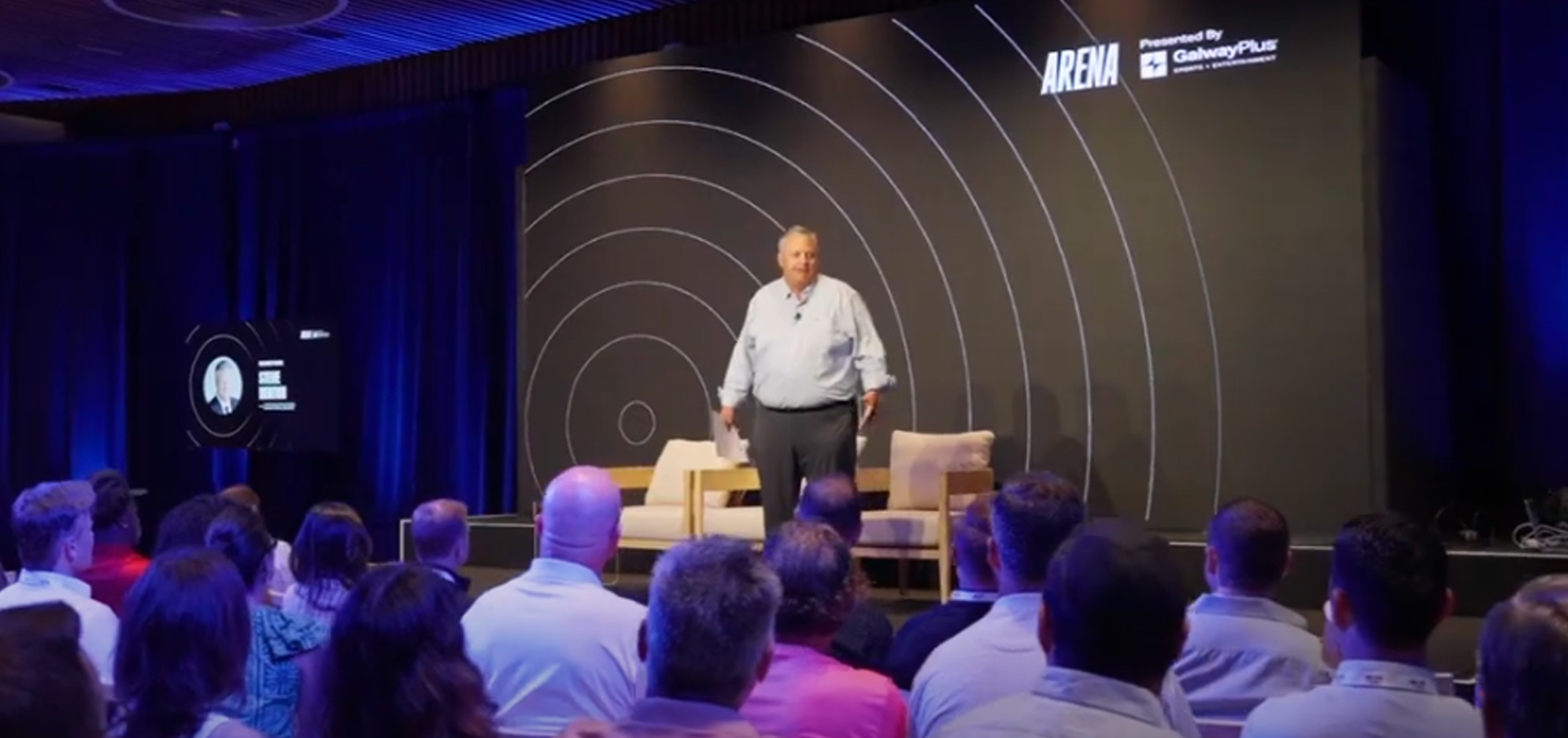 Steve Denton on stage