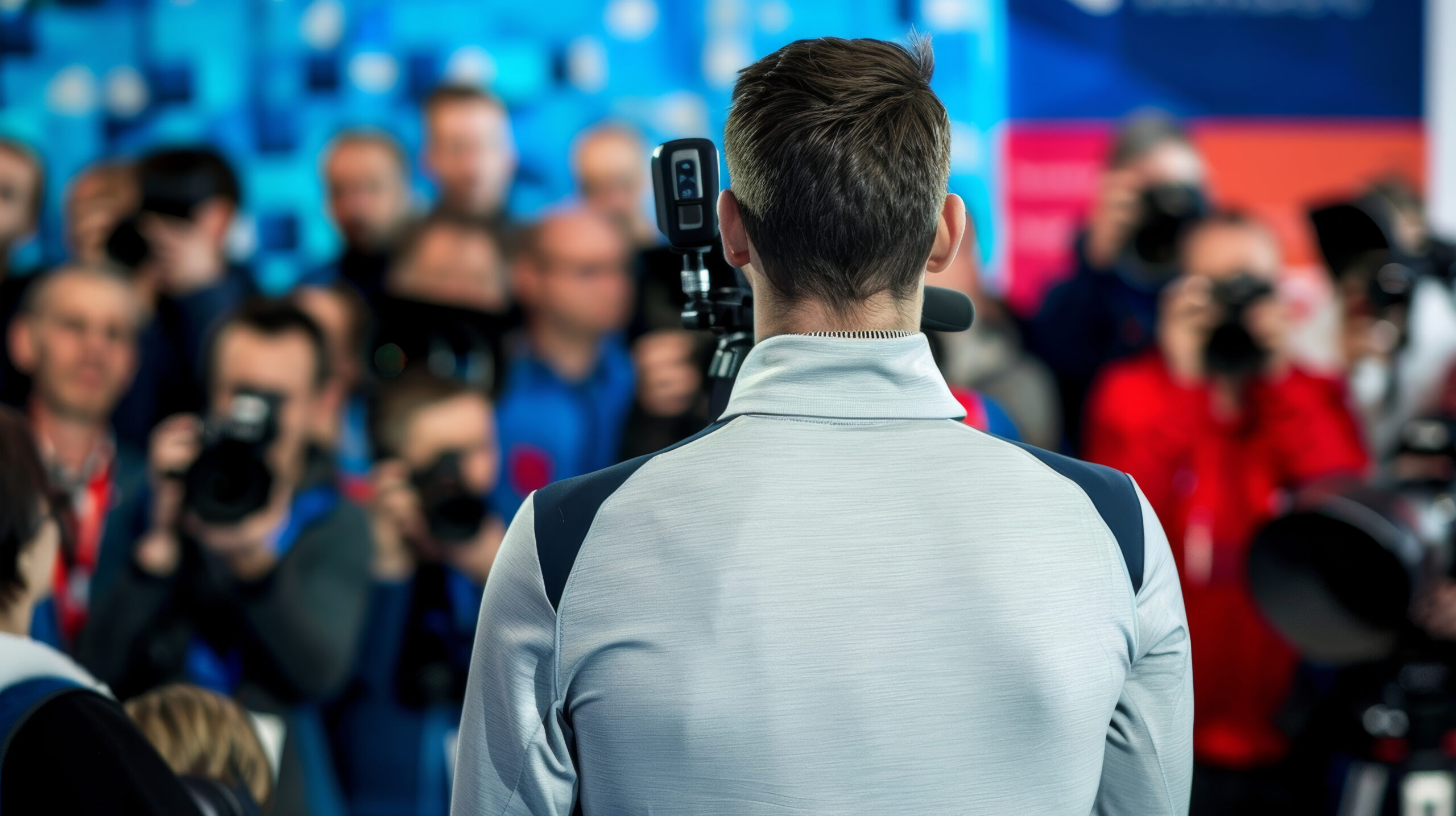 Photographer at a signing conference