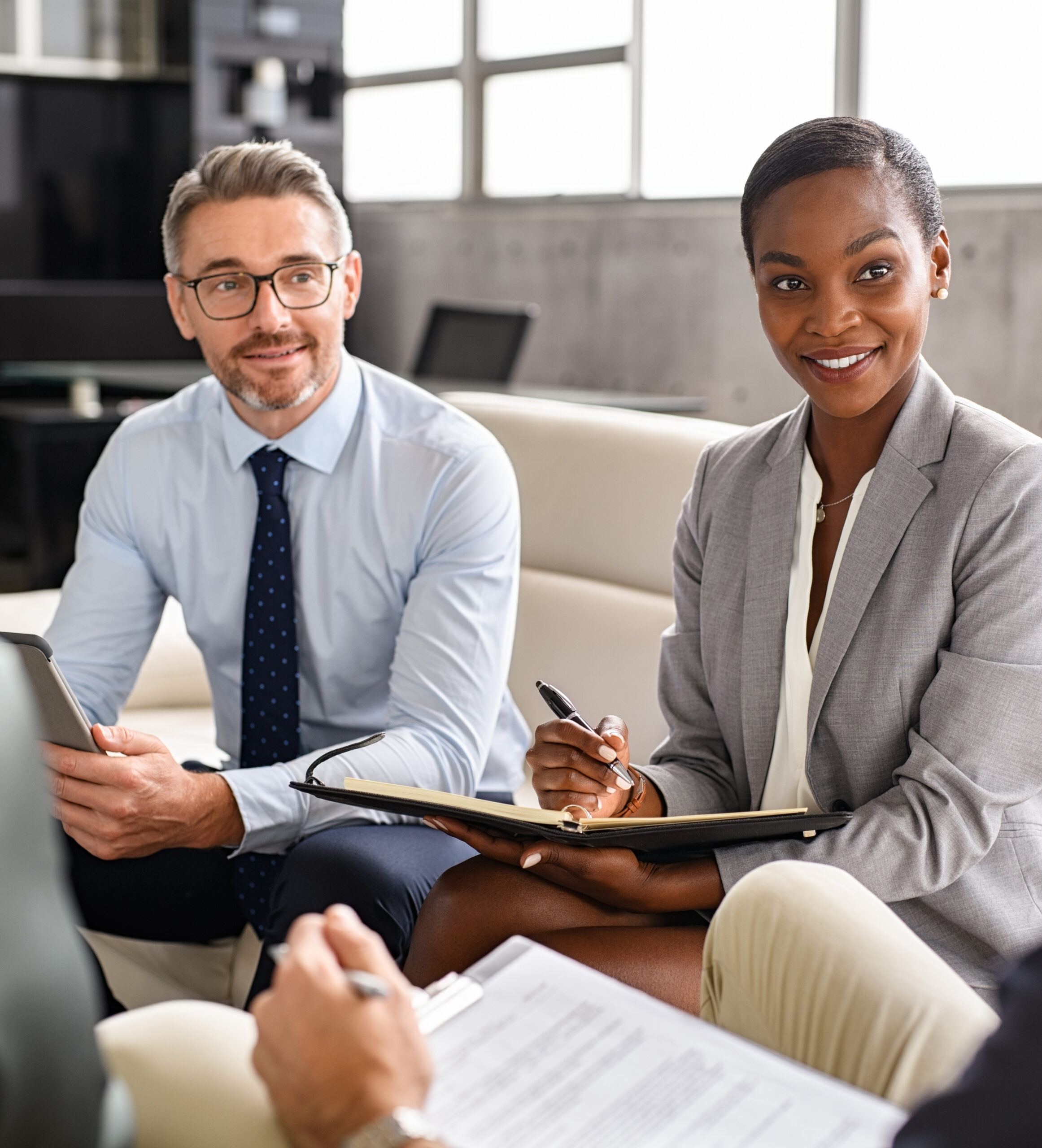 Business people in financial planning meeting